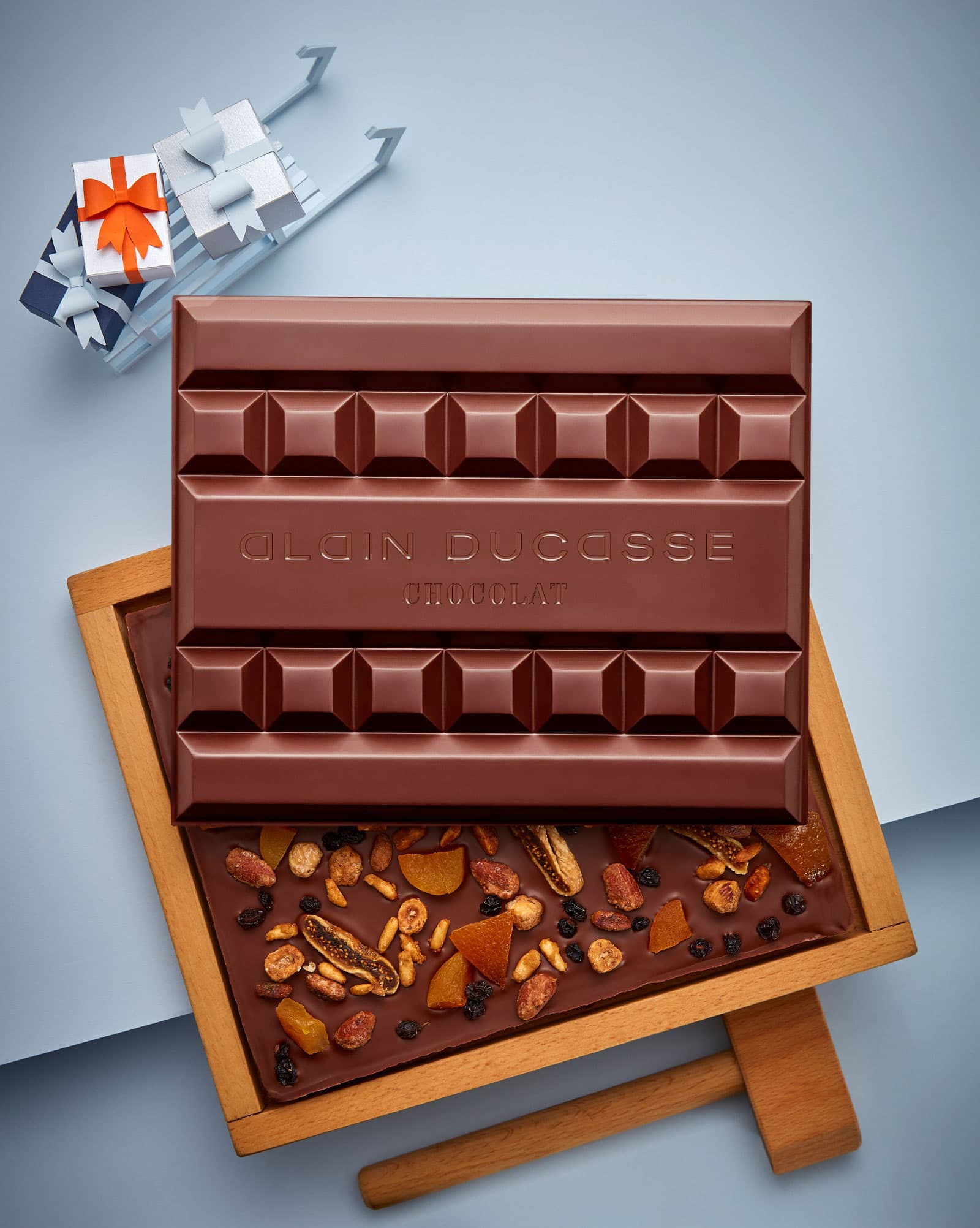 Bloc de chocolat Noël & maillet