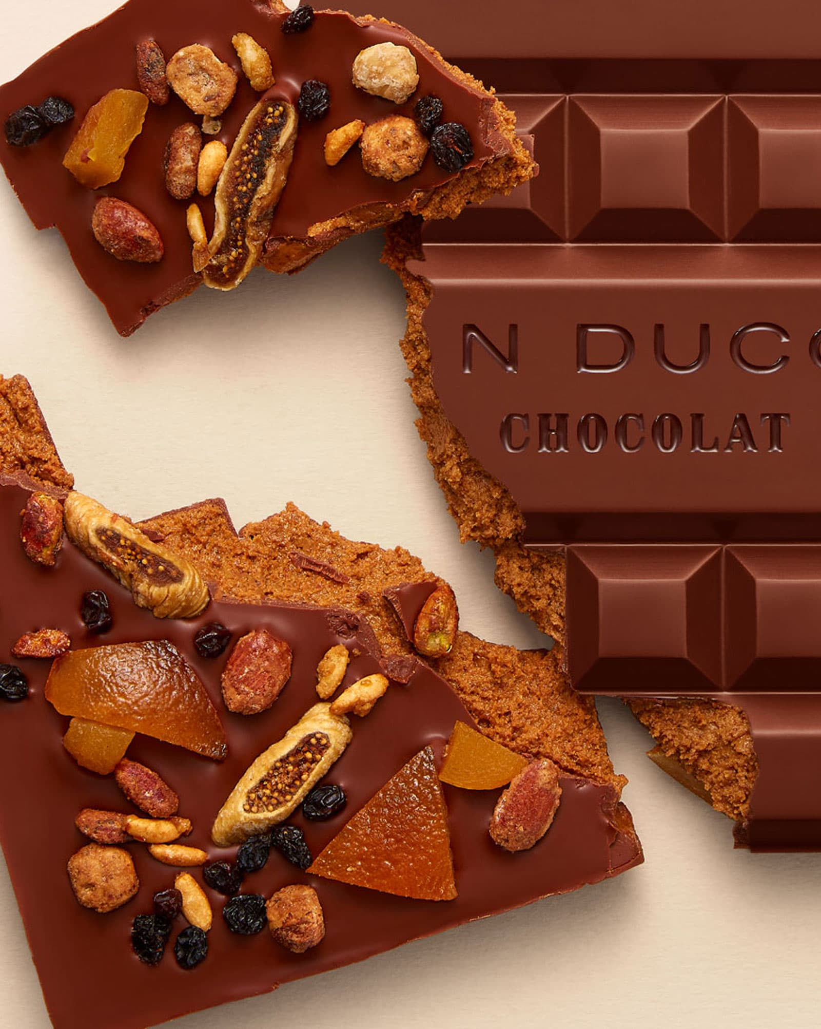 Bloc de chocolat de Noël